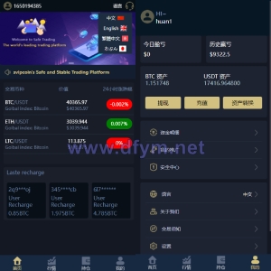 海外版微盘外汇系统/多语言投资系统/USDT充值-大发海外源码