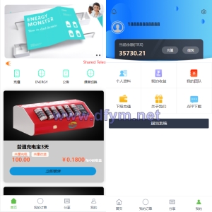 定制版六国语言/充电宝投资/海外虚拟投资理财/TRX充值-大发海外源码