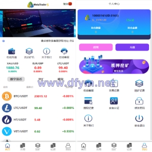 定制版MT5微交易系统/MT5微盘系统/矿机质押/外汇虚拟币微盘源码-大发海外源码
