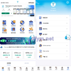 新版多语言交易所系统/秒合约币币交易/P2P理财派单抢单-大发海外源码