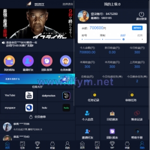 海外电影任务系统/看视频返利/电影视频投资刷单源码-大发海外源码