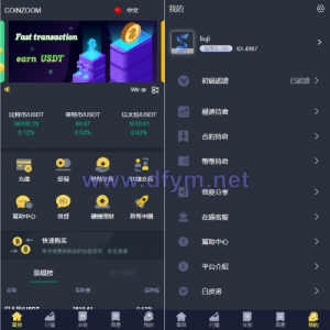 新版UI交易所系统/海外微盘系统/币币合约期权交易源码-大发海外源码