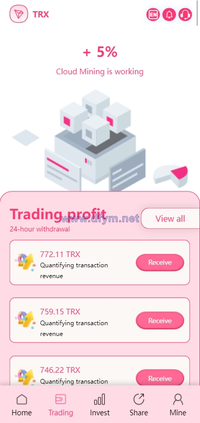 图片[5]-多语言trx/usdt钱包理财/区块链算力矿池/Difi流动性TRX理财分红-大发海外源码