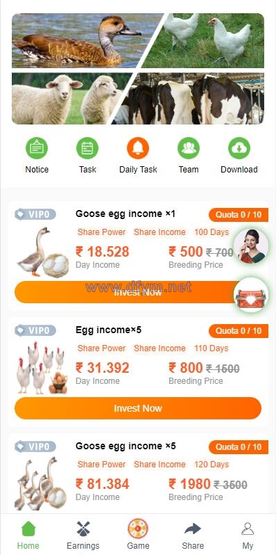 图片[3]-另UI海外版理财系统/养鸡养鸭投资系统/投资理财源码/任务图推广注册奖励-大发海外源码