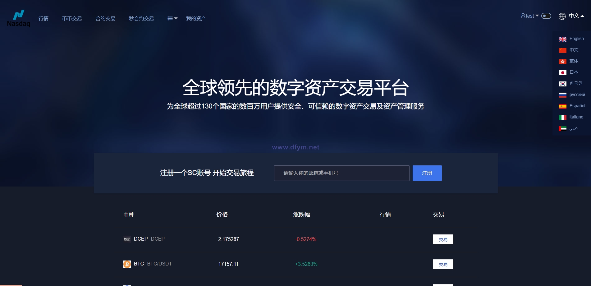图片[1]-新版多语言交易所系统/合约期权交易所/理财认购矿机-大发海外源码