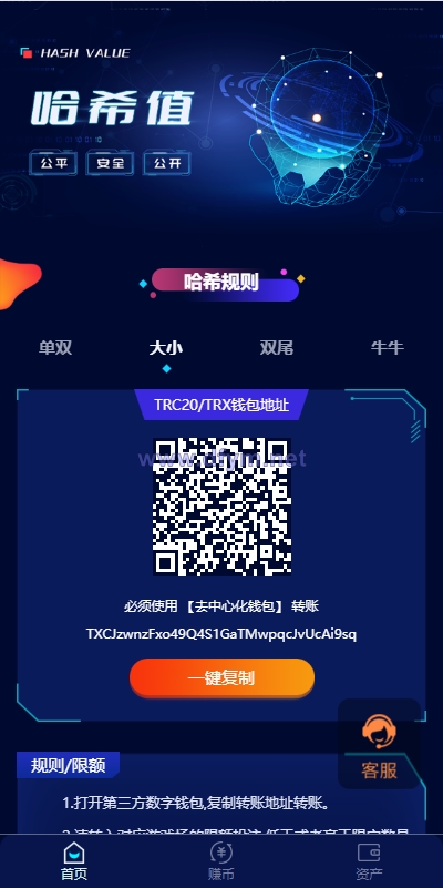 前端vue版哈希竞彩/区块链哈希值游戏/usdt/trx双玩法-大发海外源码