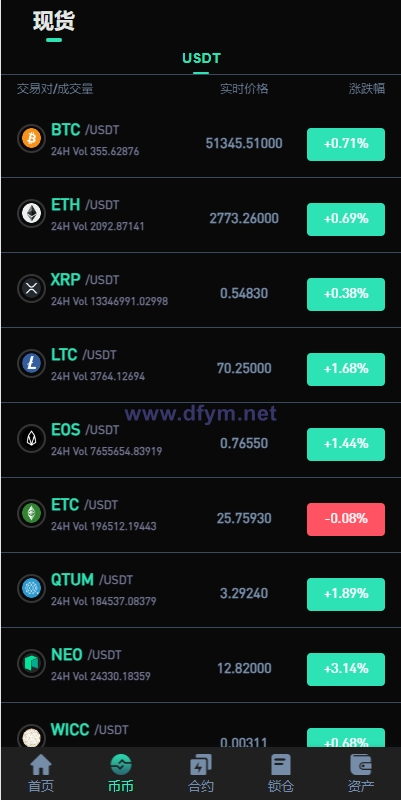 图片[4]-新UI多语言海外交易所/永续合约/秒合约/锁仓挖矿/前端uniapp-大发海外源码