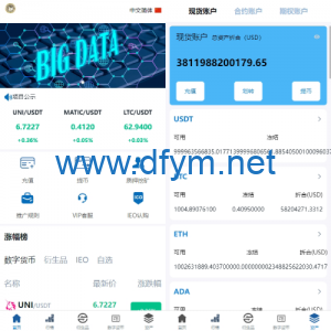 新版多语言交易所系统/虚拟币外汇交易/期权合约交易-大发海外源码