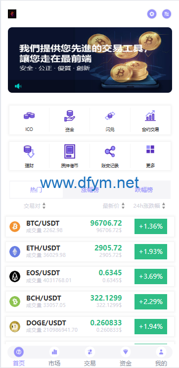 图片[1]-多语言JAVA交易所系统/永续/期权/质押/理财-大发海外源码